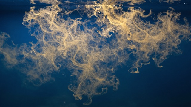 Encre eau bleu