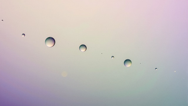 Huile eau macro