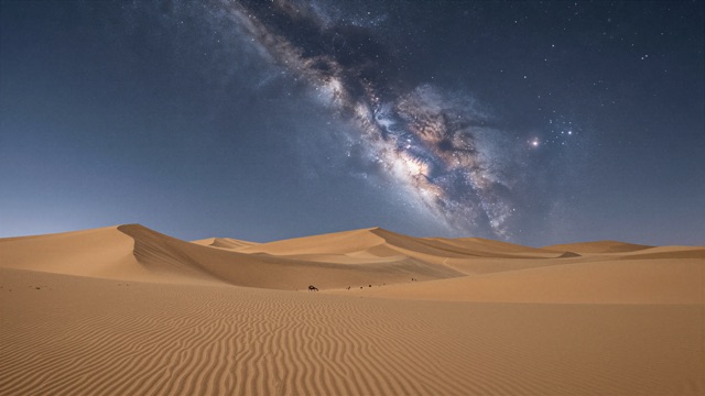 Dunes nuit étoiles