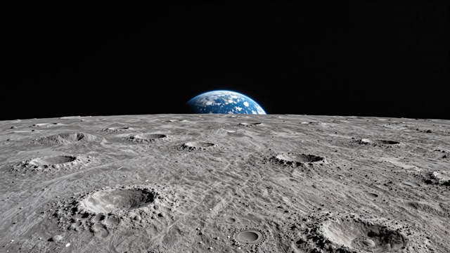 Lune surface terre