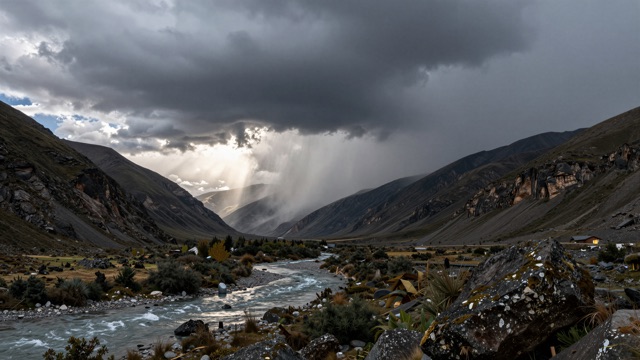 Vallée orage