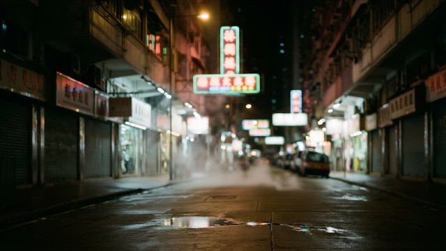 Hong Kong néon ruelle